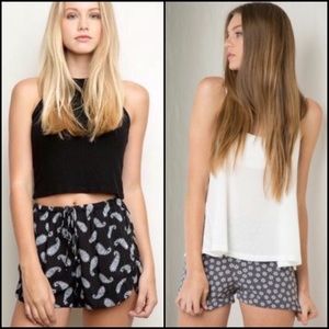2➡️1 SALE: Brandy Melville Paisley & Floral Shorts